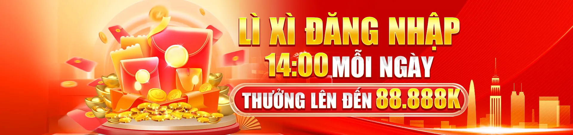 li xì đăng nhập lần đầu